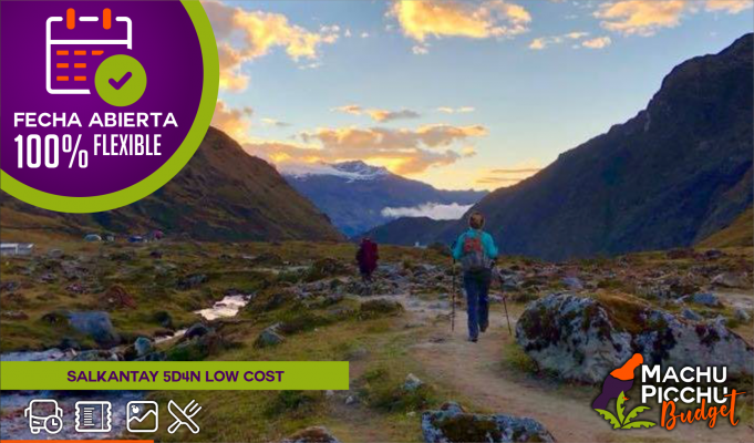 Salkantay Trek 5 Días 4 Noches Machu Picchu Llactapata (Low Budget, Retorno en Bus Hidroeléctrica)