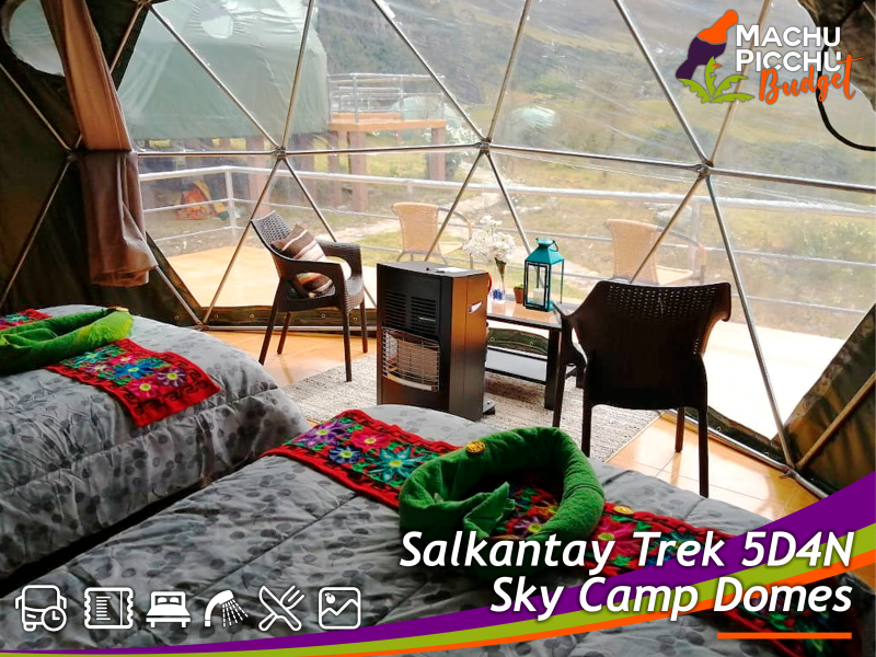 Salkantay Trek 5 Días 4 Noches Machu Picchu Llactapata (Glamping, Sky Domes Camp)